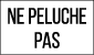 ne peluche pas