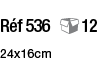 Réf 536 12 24x16cm 
