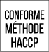 conforme méthode HACCP