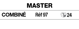Master,combiné,Réf 97, 24