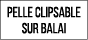 pelle clipsable sur balai