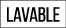 lavable