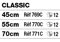 Classic,45cm,Réf 769C, 12,55cm,Réf 770C, 12,70cm,Réf 771C, 12