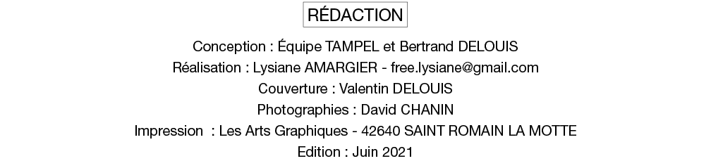 Rédaction Conception : équipe TAMPEL et Bertrand DELOUIS Réalisation : Lysiane AMARGIER - free lysiane gmail com Couv   