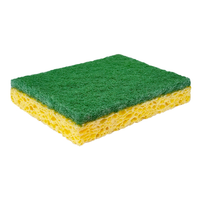 Tampon sur éponge végétale et synthétique Éponge végétale Classic<br>120x90mm Lot de 10
